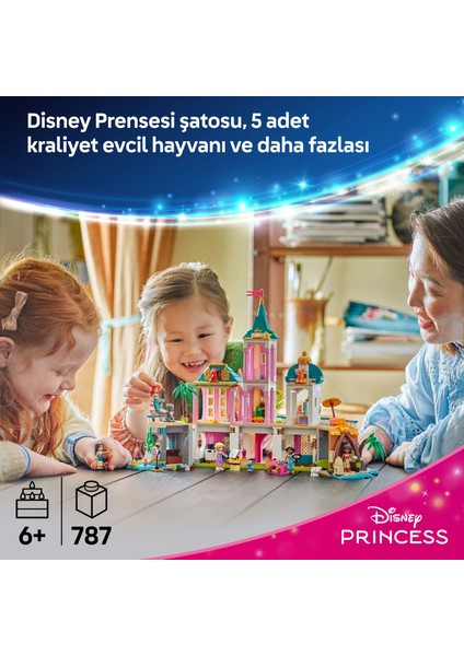 ® Disney Princess ǀ Disney Prenses Şatosu ve Kraliyet Hayvanları 43267 - 6 Yaş ve Üzeri Çocuklar için Yaratıcı Oyuncak Yapım Seti (787 Parça) indirimleri