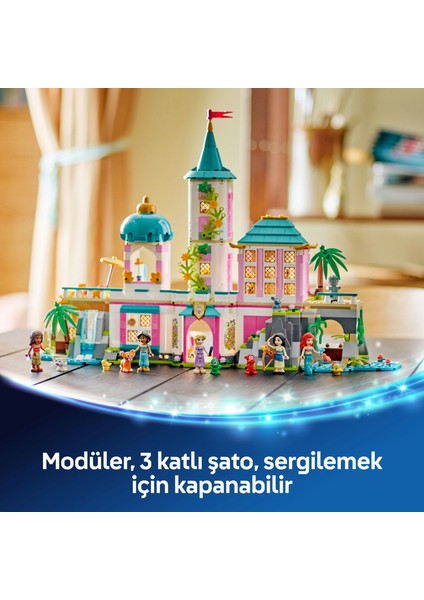 ® Disney Princess ǀ Disney Prenses Şatosu ve Kraliyet Hayvanları 43267 - 6 Yaş ve Üzeri Çocuklar için Yaratıcı Oyuncak Yapım Seti (787 Parça)