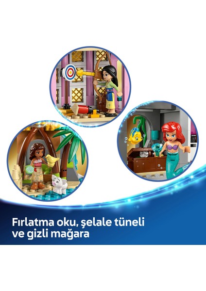 ® Disney Princess ǀ Disney Prenses Şatosu ve Kraliyet Hayvanları 43267 - 6 Yaş ve Üzeri Çocuklar için Yaratıcı Oyuncak Yapım Seti (787 Parça)