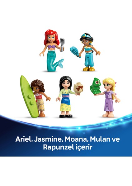 ® Disney Princess ǀ Disney Prenses Şatosu ve Kraliyet Hayvanları 43267 - 6 Yaş ve Üzeri Çocuklar için Yaratıcı Oyuncak Yapım Seti (787 Parça)