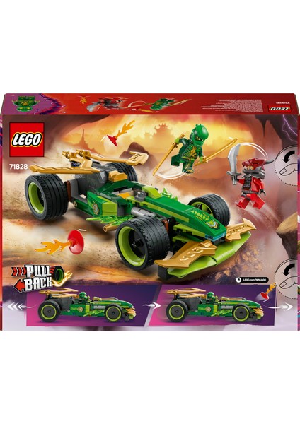 ® NINJAGO® Lloyd'un Çek-Bırak Yarış Arabası 71828 - 7 Yaş & Üzeri Çocuklar için Yaratıcı Oyuncak Yapım Seti (181 Parça) fırsatları