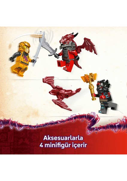 ® NINJAGO® Ras ve Arin'in Süper Fırtına Jeti 71833 - 8 Yaş & Üzeri Çocuklar için Yaratıcı Oyuncak Yapım Seti (510 Parça)