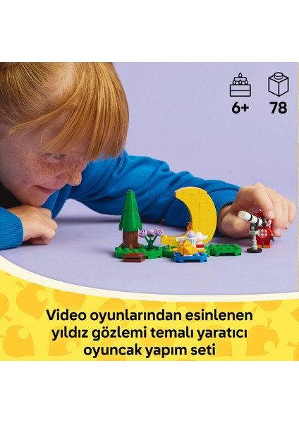 ® Animal Crossing™ Celeste ile Yıldız Gözlemleme 77053 - 6 Yaş & Üzeri Çocuklar için Yaratıcı Oyuncak Yapım Seti (78 Parça) indirimleri