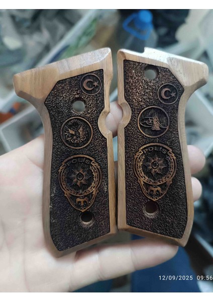 Beretta F92 Yavuz 16 Lı Lazer Işlemeli Ahşap Kabza