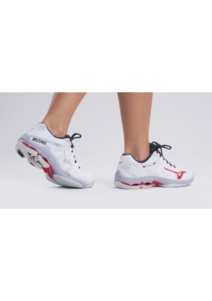 Wave Voltage 2 Unisex Voleybol Ayakkabısı Beyaz / Kırmızı indirimleri