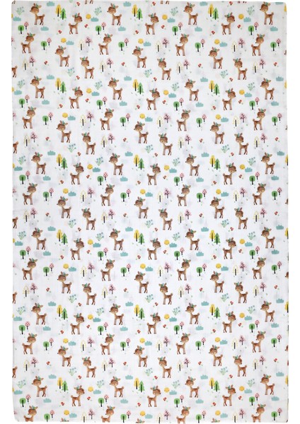 Çift Taraflı Müslin Battaniye 120X180 Minicik Geyik Bahçesi fiyatları