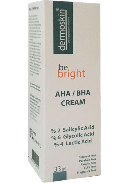 Dermoskin Be Bright Aha - Bha Krem 33 ml