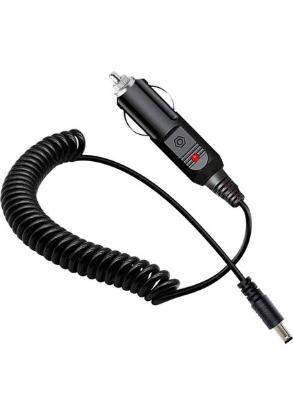 12V 2A Spiral Kablolu Çakmak Şarj Aleti 5.5x2.5mm Uçlu Sigortalı Çok Amaçlı Oto Çakmak Adaptörü modelleri