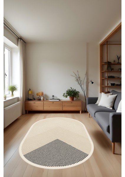 Makinede Yıkanabilir Geometrik Desen Kaymaz Taban Leke Tutmaz Mutfak Halısı Salon Halısı ve Yolluk