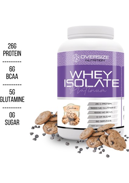 Whey Isolate Platinum 1800 gr 60 Servis Kurabiye Aromalı fiyatları