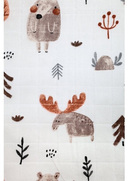 Müslin Kundak Havlu Minicik Orman Dostları