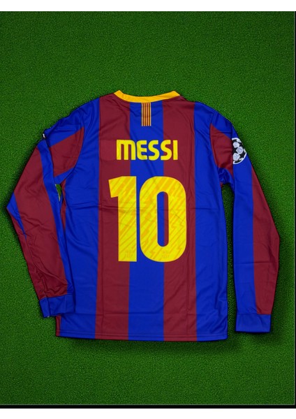 Nostaljik Barcelona Uzun Kollu Messi Forma