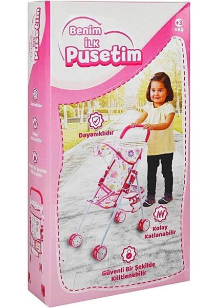 Metal Geniş Puset Çiçek Desenli Katlanabilir Dayanıklı 2-7 Yaş Türk Malı modelleri