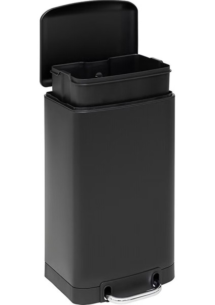 Ariane 20 L Slim Pedallı Çöp Kovası Siyah | Yavaş Kapanma, Dar Alan Uyumlu, Kolay Temizlik Çıkarılabilir Yıkanabilir İç Sepet indirimleri