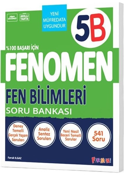 5. Sınıf Fen Bilimleri B İleri Düzey Soru Bankası 2024