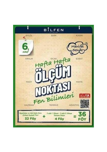 6. Sınıf Fen Bilimleri Hafta Hafta Ölçüm Noktası