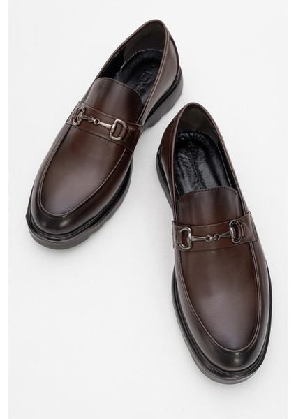 %100 Hakiki Deri, Kalın Tabanlı, Iç Dış Deri Erkek Ayakkabı