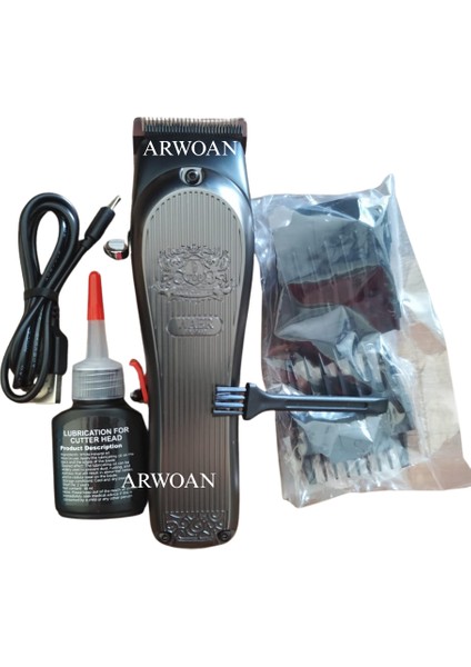 Profesyonel Saç Kesme Makinesi | Sessiz Motor | USB Şarjlı | Metal Gövde | Erkek Tıraş Makinesi indirimleri