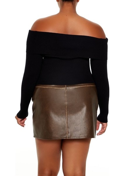 Plus Size Madonna Yaka Kazak modelleri