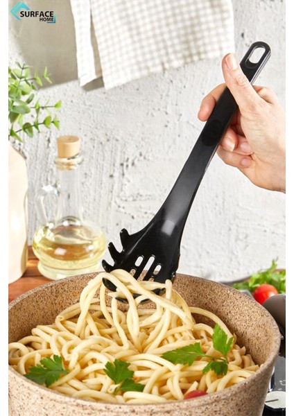 Siyah Renkli 5'li Plastik Kepçe Seti, Pratik ve Dayanıklı Mutfak Aksesuarları modelleri