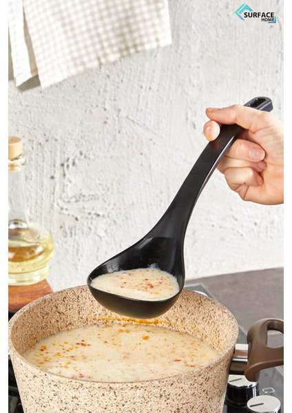 Siyah Renkli 5'li Plastik Kepçe Seti, Pratik ve Dayanıklı Mutfak Aksesuarları indirimleri