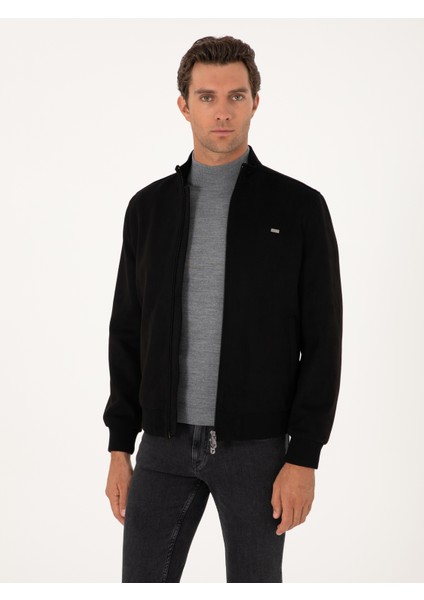 Erkek Siyah Suni Deri Mont 50314747-VR046