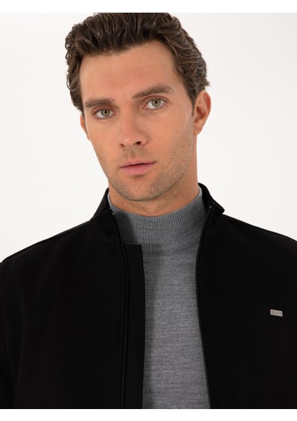 Erkek Siyah Suni Deri Mont 50314747-VR046 fiyatları