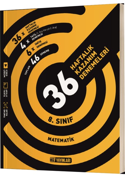 8. Sınıf Matematik 36 Haftalık Kazanım Denemeleri