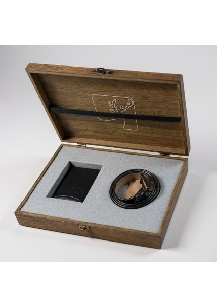 AHŞAP 2 Lİ HEDİYE SET KUTUSU NİŞAN DÜĞÜN