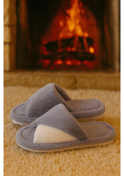 Softıe Çapraz Kadın Ev Terliği Kışlık Terlik Sessiz Taban modelleri