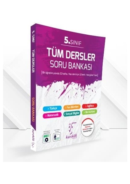 Karekök 5. Sınıf Tüm Dersler Soru Bankası 2024-2025