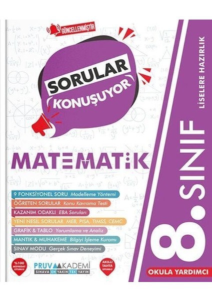 8. Sınıf Matematik Sorular Konuşuyor Soru Bankası