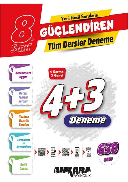 8.Sınıf Güçlendiren Tüm Dersler Denemeleri
