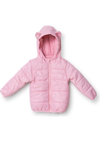 Kız Bebek Mont Fermuarlı Uzun Kol