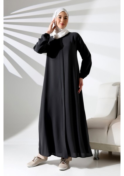 Ihvan Elit Kumaş Siyah Aveze Ferace