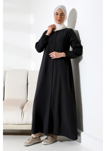 Ihvan Elit Kumaş Siyah Aveze Ferace