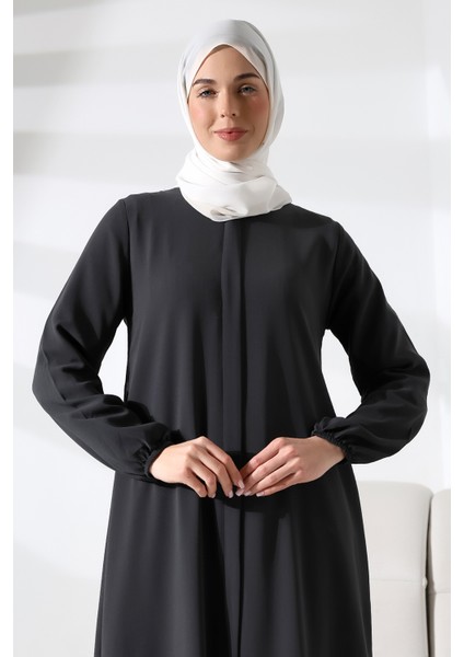 Ihvan Elit Kumaş Siyah Aveze Ferace