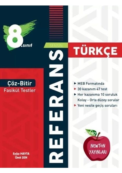 LGS 8. Sınıf Referans Çöz Bitir Fasikül Testler Türkçe