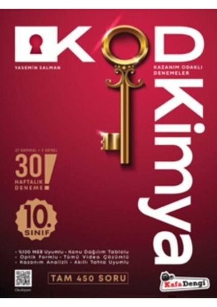 10.Sınıf Kod Kimya Kazanım Odaklı Denemeleri