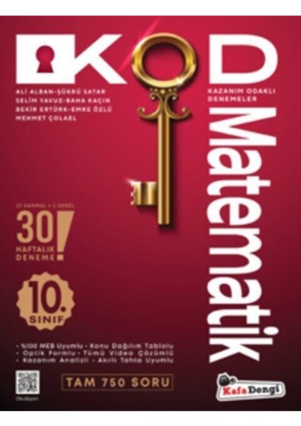 10. Sınıf KOD Matematik Haftalık Sarmal Deneme