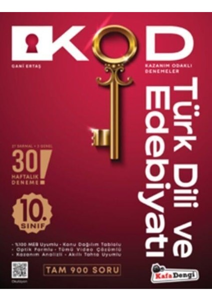 10.Sınıf Kod Türk Dili ve Edebiyatı Kazanım Odaklı Denemeleri