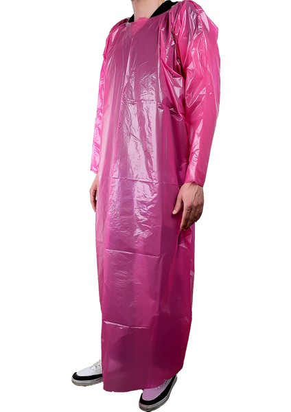 Tek Kullanımlık Naylon Önlük Rulo 50 Adet-1 Koli ( Doğum Önlüğü)Pembe fiyatları