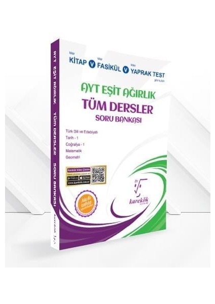 AYT Tüm Dersler Soru Bankası [Eşit Ağırlık]
