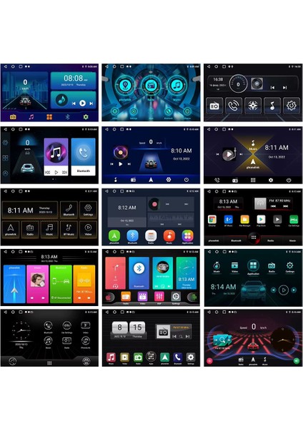 9 Inç Android Araba Multimedya Oynatıcı 2GB+32GB Car Play Android Auto Dokunmatik Ekran MTK8163 indirimleri