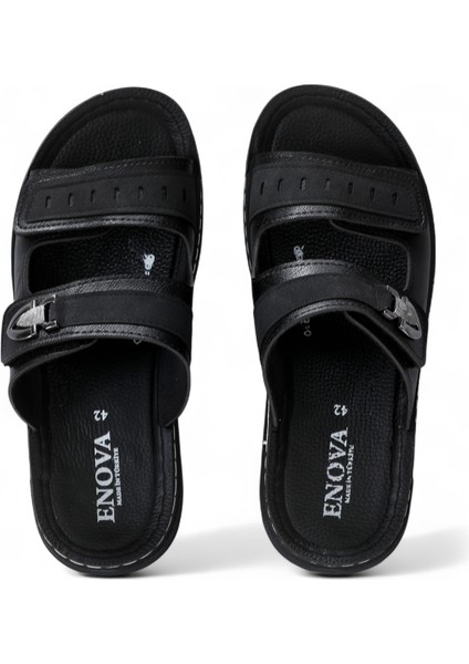 Şık ve Konforlu Erkek Terlik – Ortopedik Rahat Taban, Kaliteli Suni Deri, Ev ve Dışarıya Uygun