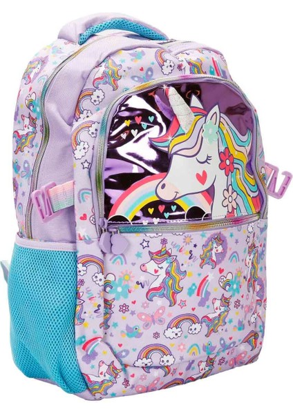 Unicorn Desenli Mor 3’lü Çanta Seti VST-SET0011 modelleri