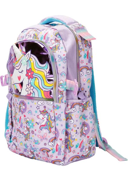 Unicorn Desenli Mor 3’lü Çanta Seti VST-SET0011 fırsatları