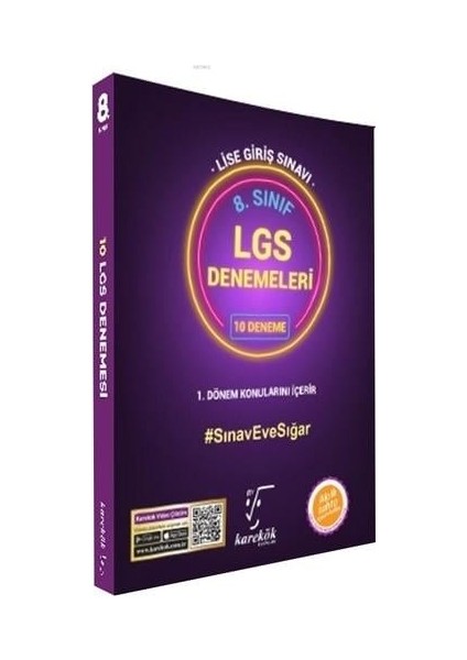 8. Sınıf LGS 1. Dönem Konuları 10 Deneme Sınavı Seti