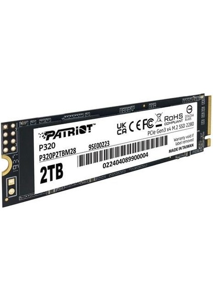 Patrıot 2tb P320 P320P2TBM28 3000-2200MB/S M2 Nvme Gen4 Disk fırsatları