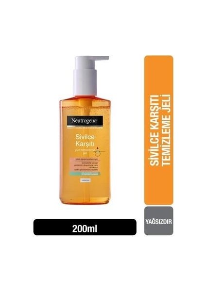 Neutrogena Visibly Clear Sivilce Karşıtı Yüz Temizleme Jeli, 200 ml - Diş Beyazlatıcı Köpük Hediye